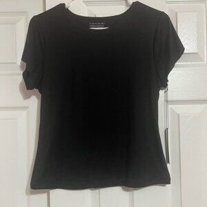 Essentials Black Short Sleeve Top - Size M